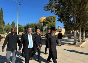 פרסום ראשון: השר לביטחון לאומי איתמר בן גביר עלה הבוקר להר הבית