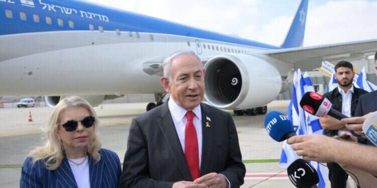 ראש הממשלה נתניהו בהצהרה לתקשורת לפני טיסתו לארה נתניהו: "אדגיש את חשיבות התמיכה הדו-מפלגתית בישראל ואודה לביידן"