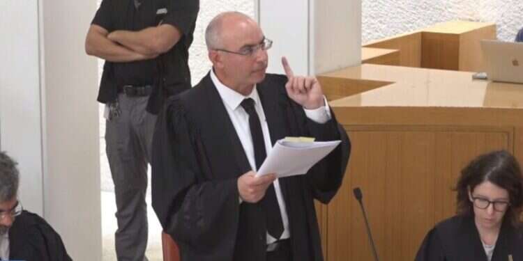 נדב ויסמן. צילום מסך מתוך שידור דוברות הרשות השופטת עו"ד נדב וייסמן לשופטים: מינוי שמאלוב-ברקוביץ' נגוע בניגוד עניינים