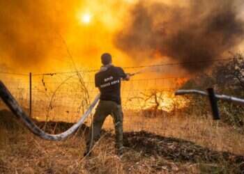 שרפה שריפה שרפות שריפות חיזבאללה טילים רמת הגולן לוחמי אש כבאות והצלה