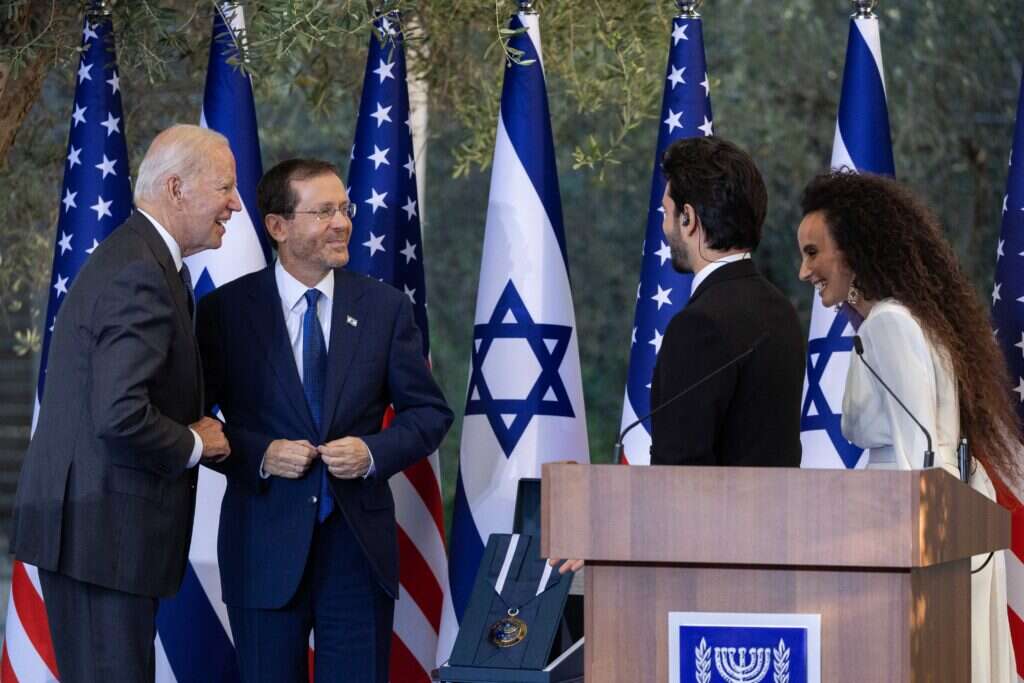 הייתי רק נאמנה לעצמי. דיין במפגש עם ביידן. צילום: יונתן זינדל - פלאש 90