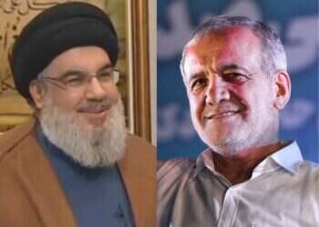 למרות שקרא "להושיט יד למערב": נסראללה בירך את נשיא איראן הנבחר