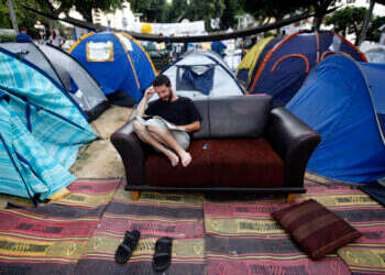 כמו מחאת ההתנתקות, המחאה החברתית הגדירה דור שלם. צילום: מרים אלסטר, פלאש 90