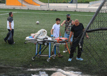 זירת הפגיעה במג'דל־שמס, בשבת. צילום: מיכאל גלעדי, פלאש 90