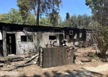 ההרס בניר־עוז, השבוע. צילום: שלום ירושלמי