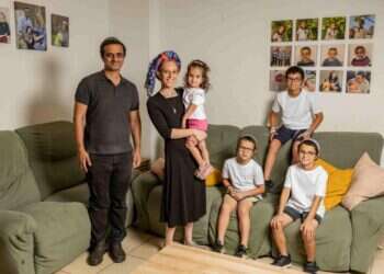 משפחת ביג'ל, בית־שמש. צילום: נעמה שטרן