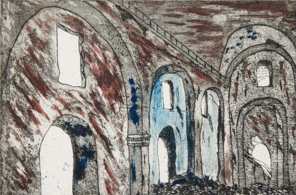 בברלי ג'יין סטיוארט,  בברלי ג'יין סטיוארט, "רוח האבן", בית הכנסת ששון, מוסול, עיראק. מתוך התערוכה "כנישתא - אוצרות מן העבר" שהוצגה בגלריית הביאנלה ירושלים. צילום: Blend Studios