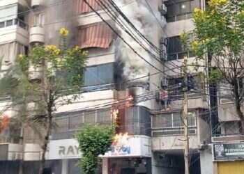 פיצוץ מכשיר שהוביל לשריפה בדירה בביירות. מהרשתות החבריות הערביות