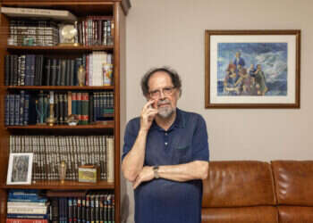 "דף אחד של המהר"ל מפראג מתורגם לצרפתית שינה את חיי".. הפילוסוף שמואל טריגנו. צילום: אבישג שאר־ישוב