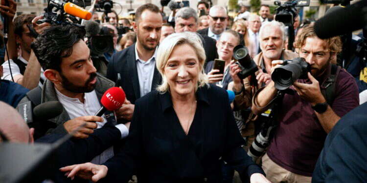 מארין לה־פן. צילום: אי.פי.איי "ישראל חייבת לנהל קשרים ישירים איתה". מארין לה־פן. צילום: אי.פי.איי