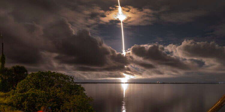 שיגור החללית פולאריס של SpaceX. צילום: EPA