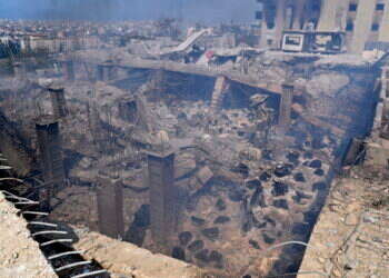 לאחר התקיפה של מפקדת החזבאללה. צילום: EPA