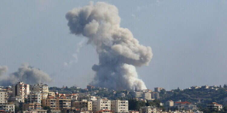 תקיפות צה"ל בלבנון. AFP