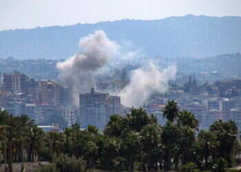 תקיפה של חיל האוויר בלבנון. צילום: AFP