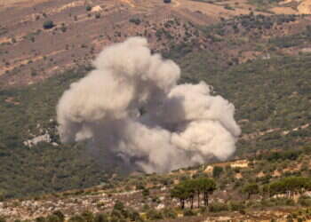 תקיפות צה"ל בלבנון לפני כחודש. צילום: AFP