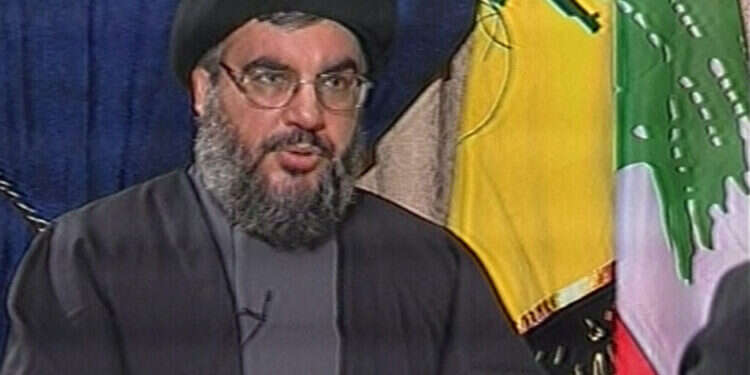 נסראללה בראיון לערוץ הטלוויזיה  נסראללה בראיון לערוץ הטלוויזיה "אל־ג'דיד", אוגוסט 2006. צילום: איי.פי