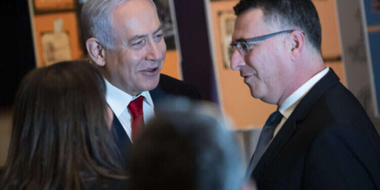 סער ונתניהו ב־ 2019. צילום: יונתן זינדל, פלאש 90