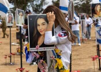 מיצג זיכרון לחללי הנובה ביער רעים. צילום: יוסי אלוני - פלאש 90