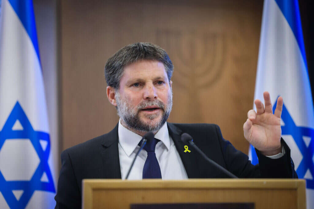 שר האוצר בצלאל סמוטריץ'. צילום: Chaim Goldberg/Flash90