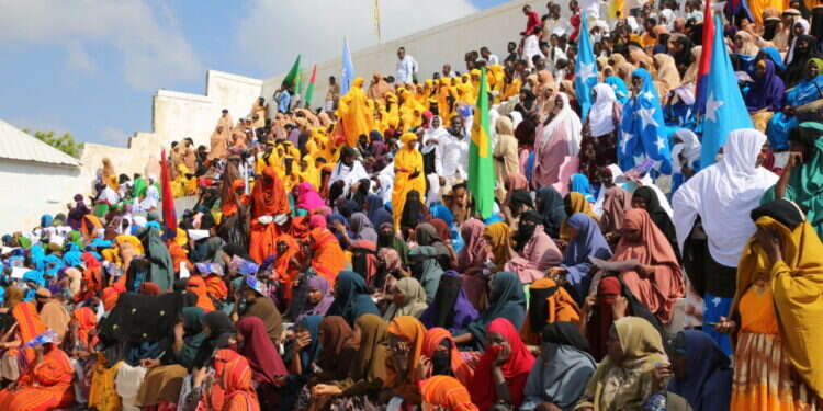 מפגינים במוגדישו נגד הסכם אתיופיה וסומלילנד. צילום: גטי אימג'ס