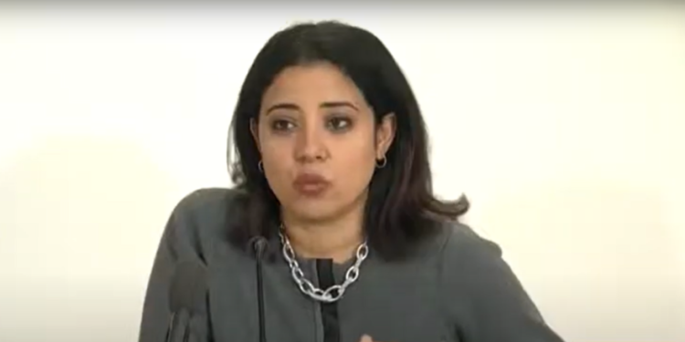 ברנדה עבדלאל, היועצת של קמלה האריס לענייני ערבים. צילום מסך מיוטיוב יועצת בכירה בקמפיין האריס: "הציונים" שולטים בפוליטיקה האמריקנית