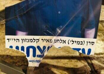 מפגין בירושלים נעצר לאחר שהשחית כרזה של חלל צה"ל