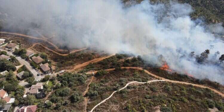 שריפה סמוך לנווה צוף בתל אביב. דוברות מועצת בנימין פורעים הציתו שריפה סמוך לנווה צוף, תושבים פונו מהבתים