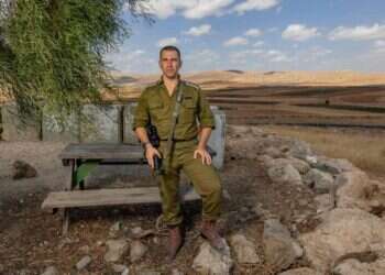 אל"מ אביב אמיר, בבסיס החטיבה בבקעה. צילום: נעמה שטרן