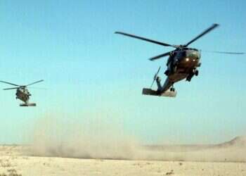 מסוקי קרב אמריקנים. צילום: AFP