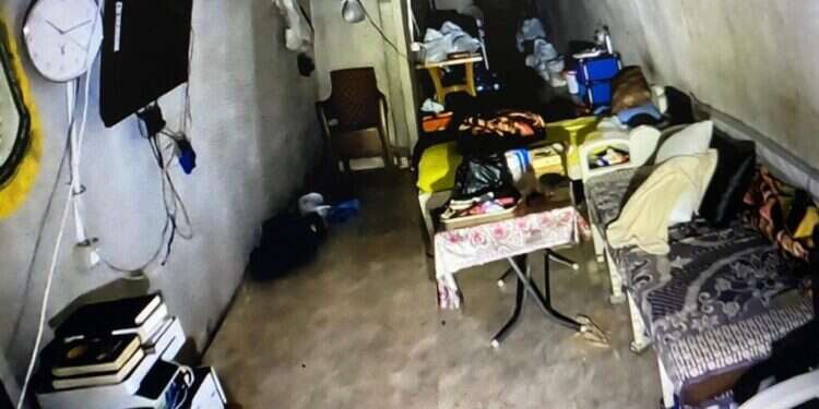 המתחם התת קרקעי בו הסתתר סינוואר בתל סולטאן. צילום: דובר צה המתחם התת קרקעי בו הסתתר סינוואר בתל סולטאן. צילום: דובר צה"ל