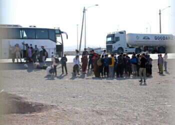פליטים אפגנים שגורשו מאיראן, סמוך לגבול אפגניסטן-איראן