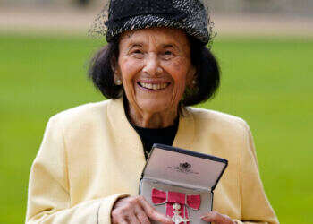 ניצולת השואה לילי אברט, צילום: ndrew Matthews - Pool/Getty Images