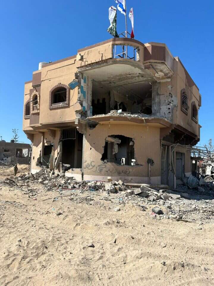 הבית בו חוסל סינוואר. צילום: אורלי גולדקלנג