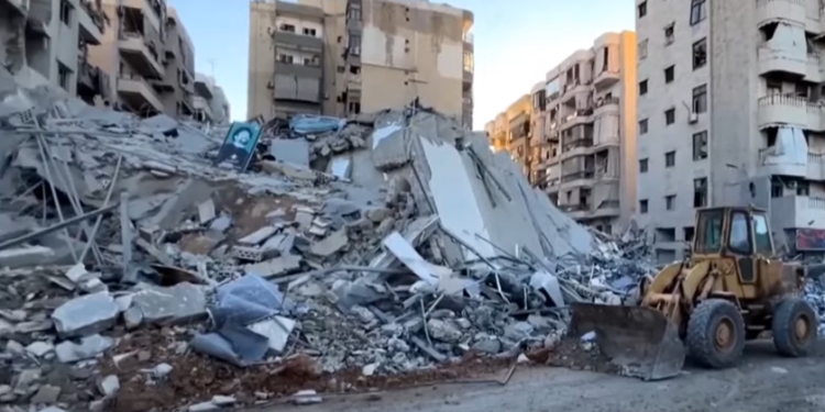 המתקפה על קרד אל-חסן. צילום מסך מיוטיוב המשמעות האמיתית של המתקפה על "הבנק של חיזבאללה"