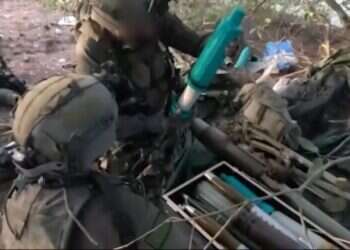 פעילות לוחמי צה"ל בלבנון. צילום מסך מתוך הסרטון שצילמה מצלמת הקסדה של סרן איתי אריאל גיאת ז"ל