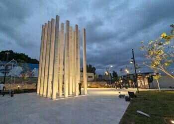 "גן הגבורה והזיכרון" בשדרות, ב-7.10. צילום: עדן אוממי