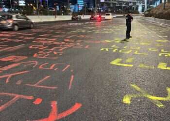 בצאת יום הכיפורים: מפגינים מדליקים מדורה וכמעט שורפים שוטרים | תיעוד