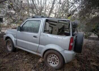 בסמוך לבתי מגורים בלבנון: משגר רקטות מוכן לשיגור