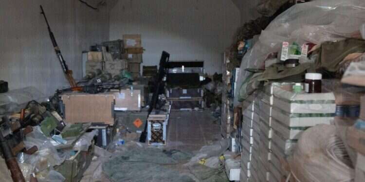 המנהרה שהושמדה בדרום לבנון. צילום: דובר צה"ל