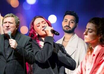 מימין: מיכל גרינליק (צילום: נעמה שטרן), יגל אושרי (צילום: שילת מזרחי) עדן גולן (צילום: אבשלום ששוני - פלאש 90), יהורם גאון ( צילום: יוסי זליגר - פלאש 90) ופנינה רוזנבלום (צילום מסך מיוטיוב) זמרי השנה - מיכל גרינגליק, יגל אושרי, עדן גולן, יהורם גאון ופנינה רוזנבלום