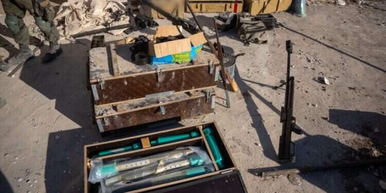 אמצעי לחימה שאותרו בפעילות החטיבה. צילום: דובר צה שנת מילואים בטנק: חטיבת השריון שנחושה להמשיך להילחם