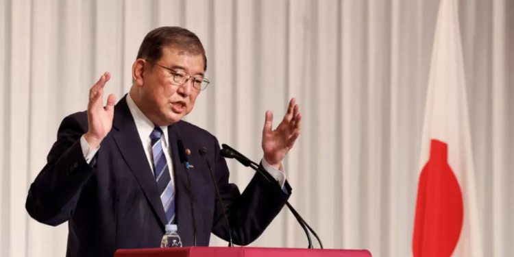 ראש ממשלת יפן הנכנס, שיגרו אישיבה. צילום מסך מיוטיוב