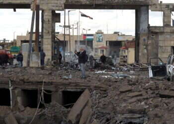 גבול לבנון-סוריה לאחר התקיפה. צילום: EPA