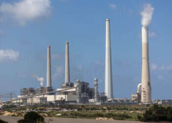 תחנת הכוח "אורות רבין" בחדרה. צילום: יוסי אלוני, פלאש 90