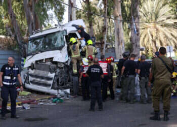 זירת פיגוע הדריסה בגלילות. צילום: איתי רון
