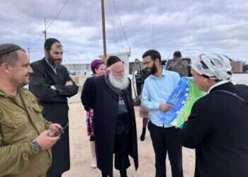 השר גולדקנופף בסיור בעטוף עזה. צילום: דוברות שר השיכון