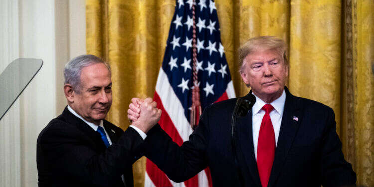 טראמפ ונתניהו בבית הלבן, 2020. צילום: Jabin Botsford/The Washington Post טראמפ ונתניהו בבית הלבן, 2020. צילום: Jabin Botsford/The Washington Post