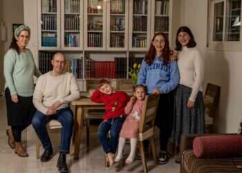 משפחת גולדשטיין, בית וגן, ירושלים. צילום: נעמה שטרן