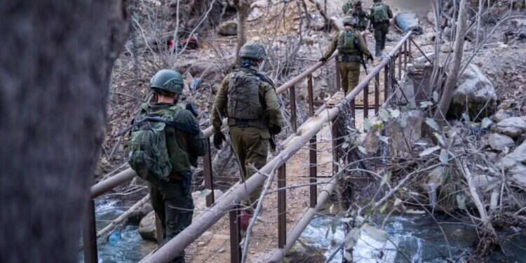 פעילות כוחות צוות הקרב החטיבתי אלכסנדרוני במרחב נהר הליטאני בלבנון. צילום: דובר צה ועכשיו – הפסקת אש במלחמות היהודים