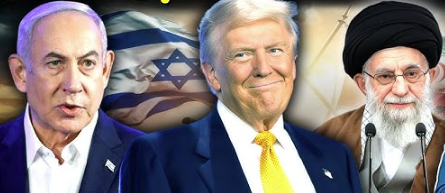 הנשיא הנבחר טראמפ, לצד רה"מ נתניהו והמנהיג העליון חמינאי. צילום מסך מיוטיוב